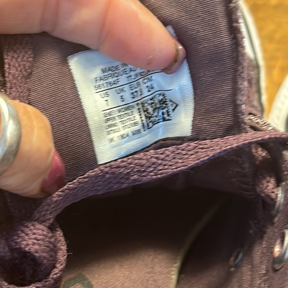 Converse Chuck Taylor Madison Purple Tweed Low Top Sneakers. Sz 7 - Picture 5 of 7